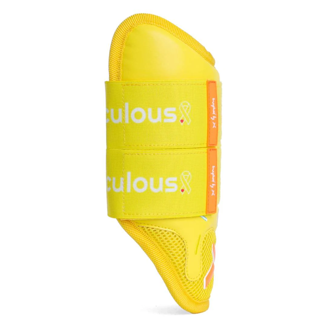 gold ribbon childhood cancer awareness | double strap elbow guard - Image 7