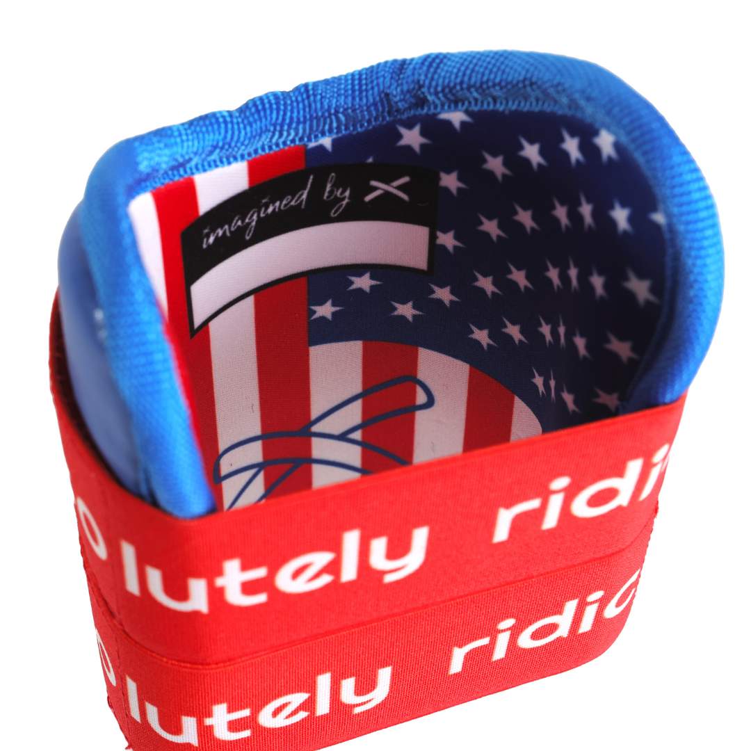 stars & stripes 2 strap ice cream elbow guard - Image 5