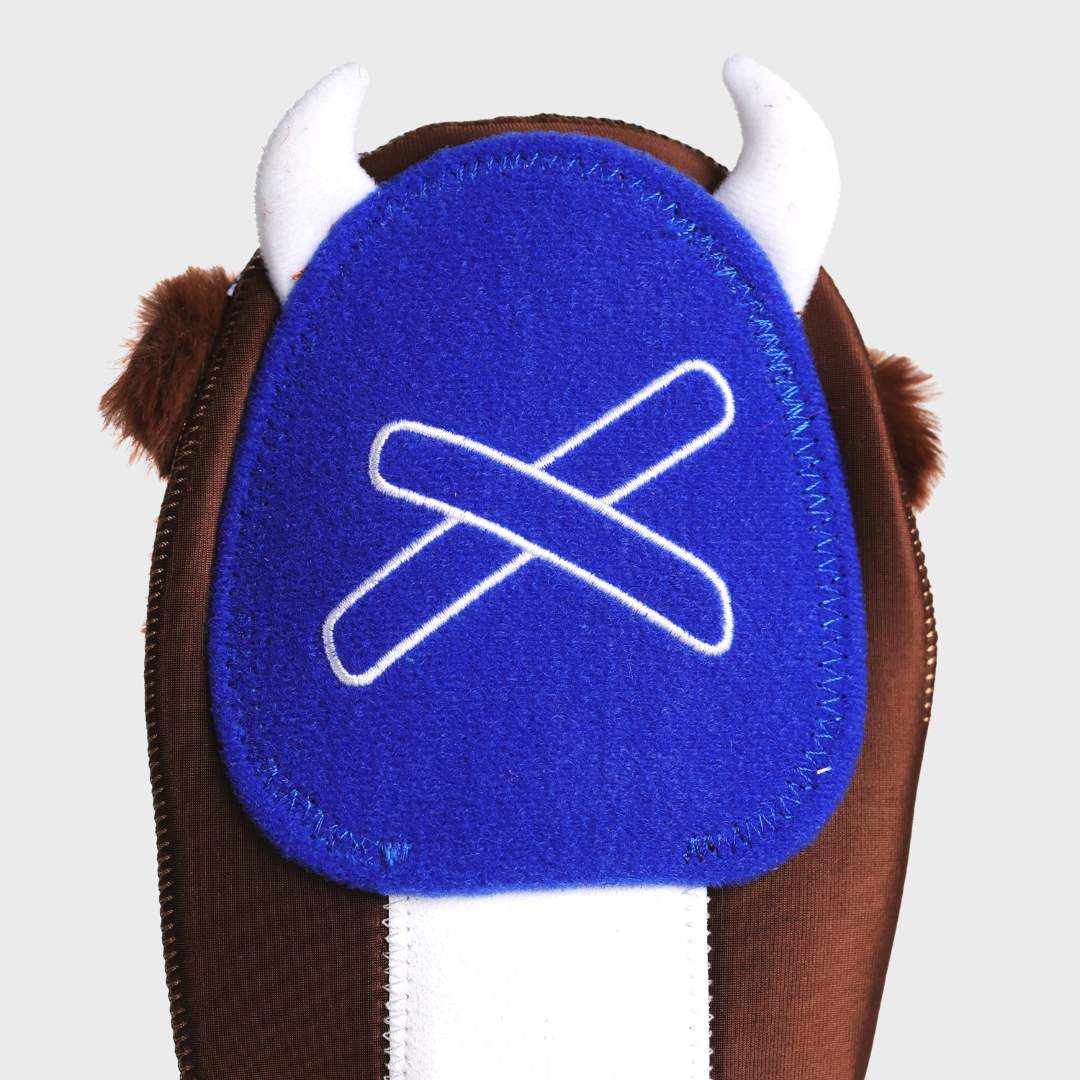 wool e. bull sliding mitt | durham bulls milb collab - Image 5