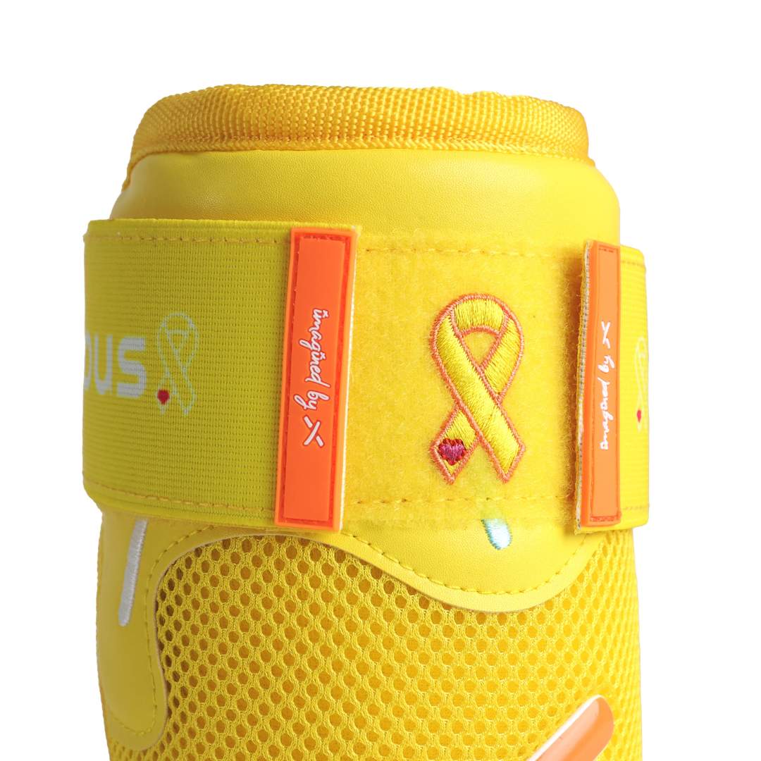gold ribbon childhood cancer awareness elbow guard - Image 2