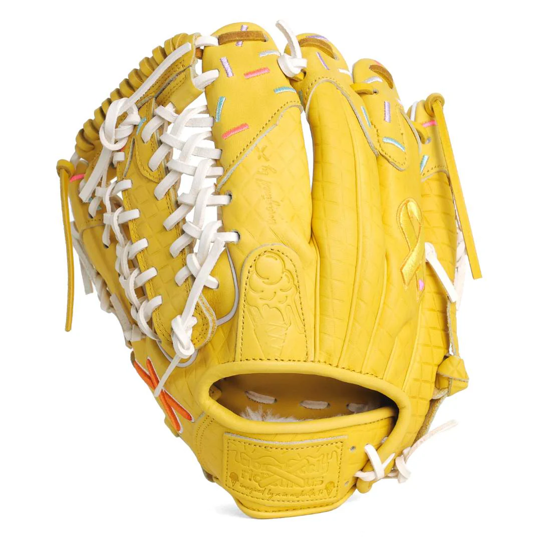 softball | gold ribbon childhood cancer awareness glove - Image 8