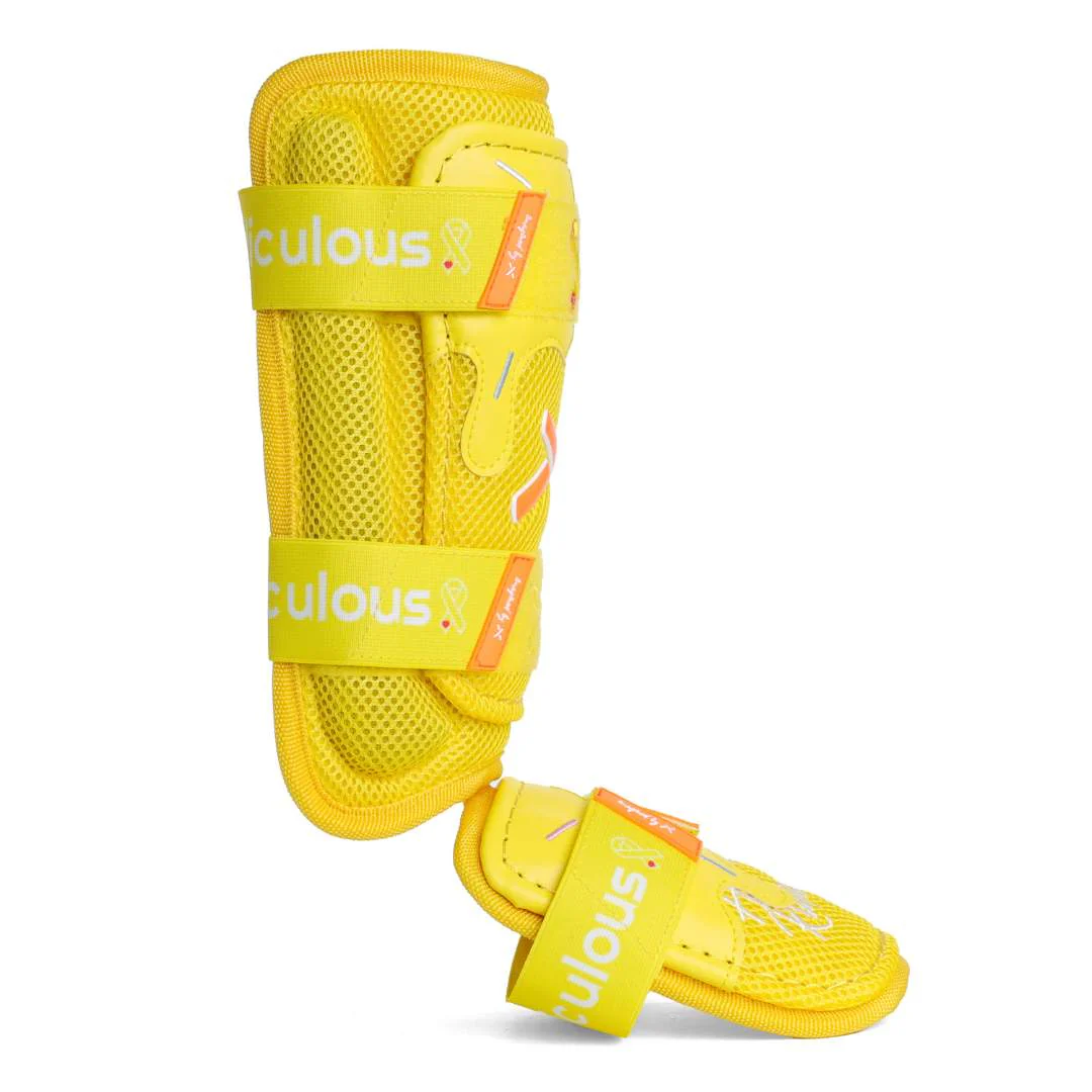 gold ribbon childhood cancer awareness leg guard - Image 5
