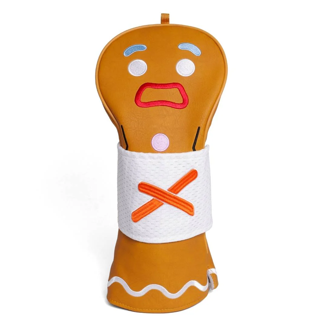 gingerbread man golf club headcover