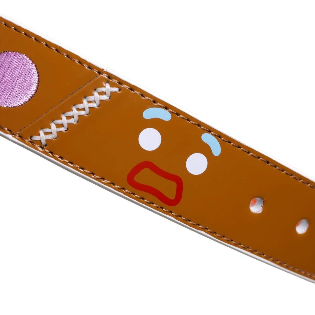 gingerbread man handmade leather belt - Image 4