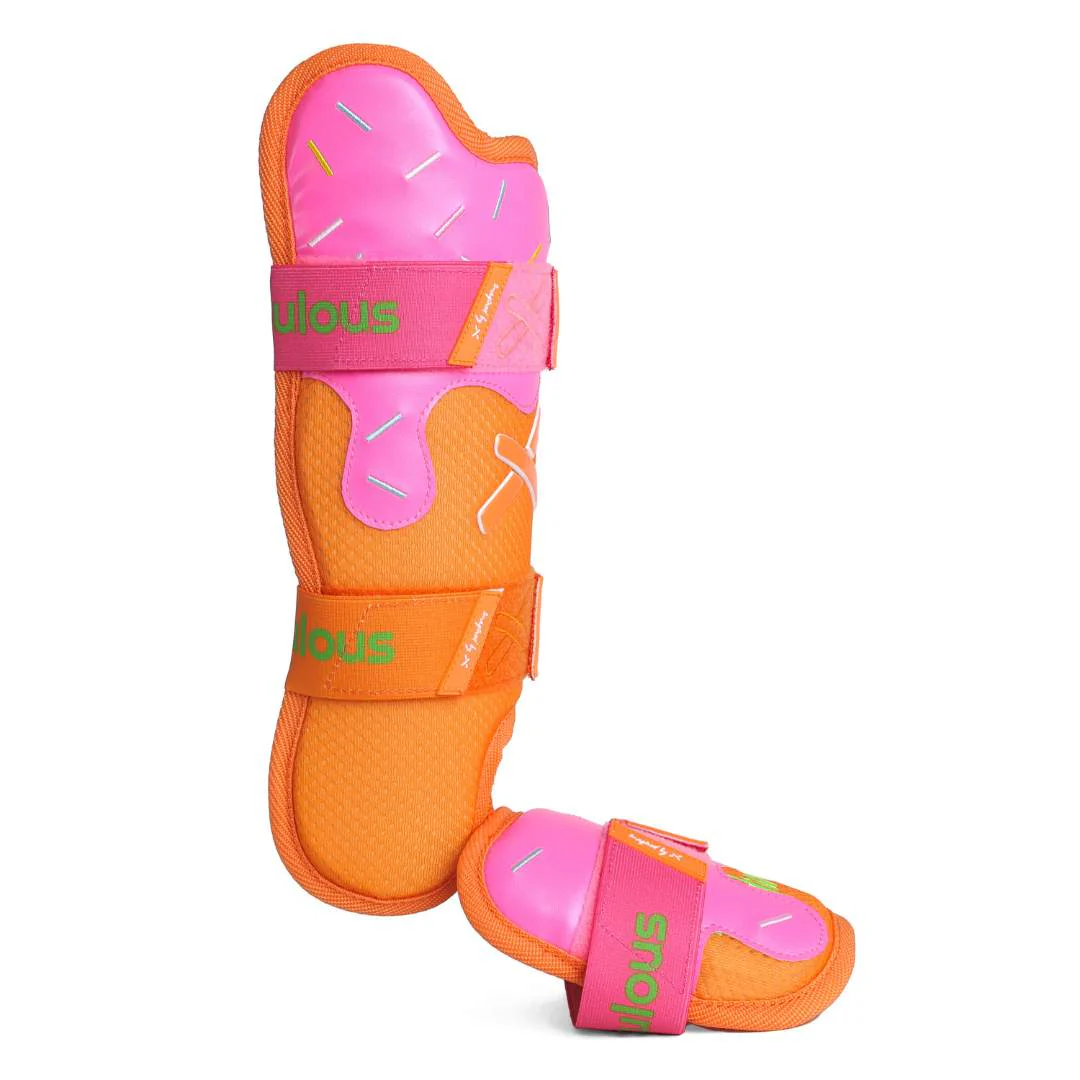 rainbow sherbet ice cream drip model leg guard - Image 3