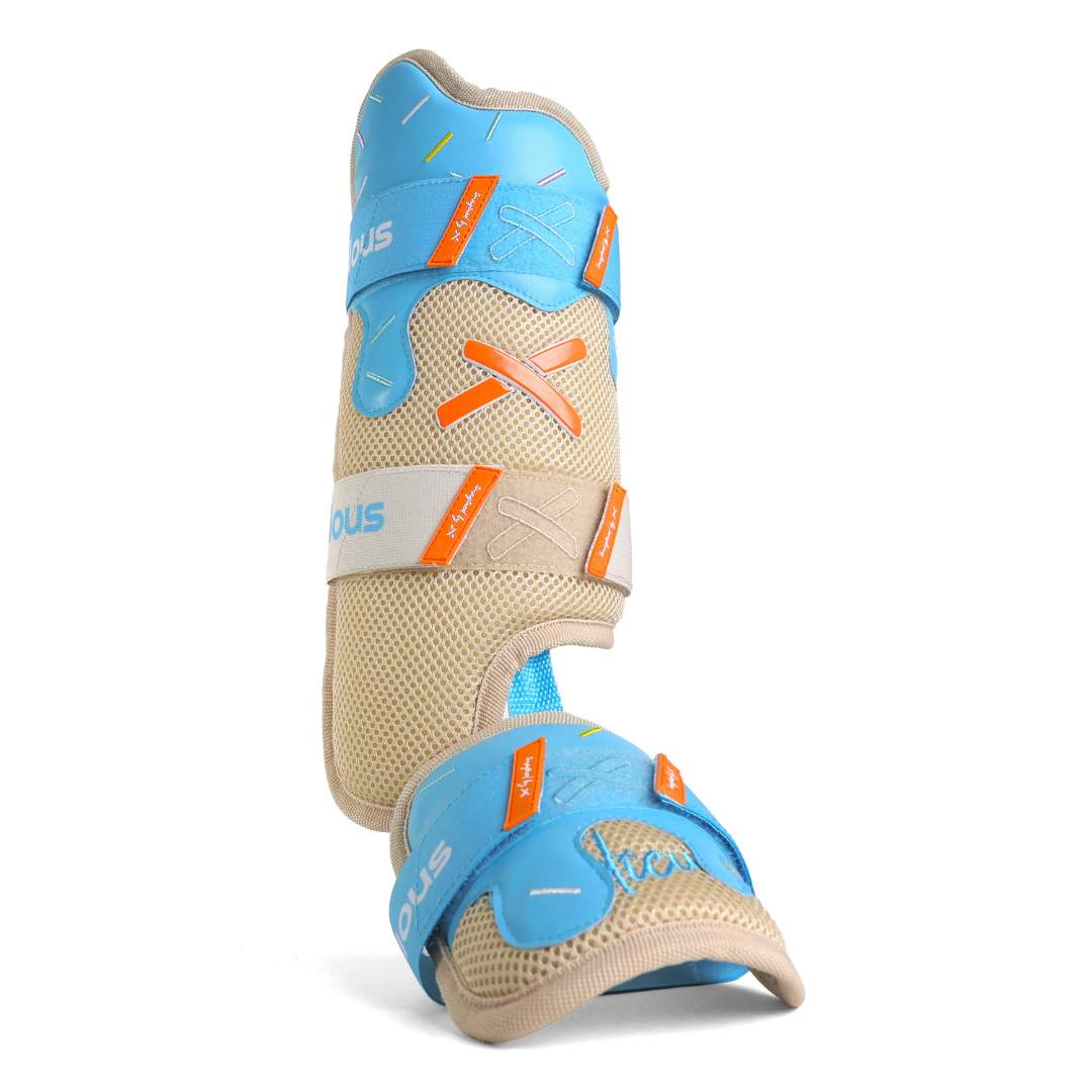 pushin' p tan ice cream drip model leg guard - Image 3