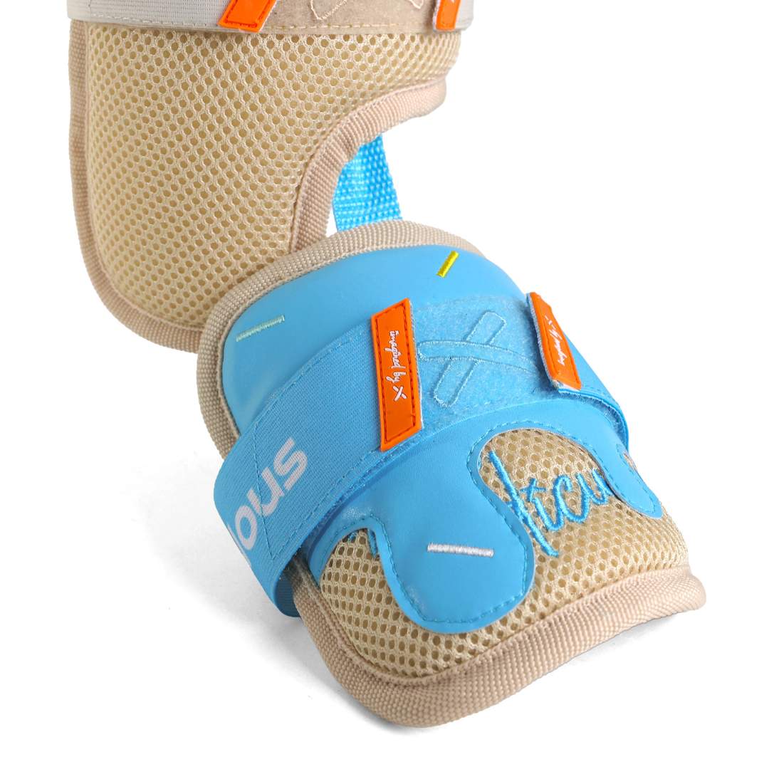 pushin' p tan ice cream drip model leg guard - Image 4